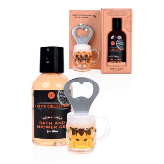 Geschenkset Mens m. Flaschen&ouml;ffner Bierkrug