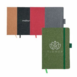 A5 Notizbuch aus recyceltem Papier mit 160 Seiten 