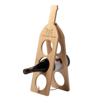 Holz-Flaschenregal Flaschenform