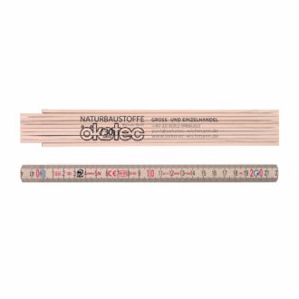 Holz-Zollstock STABILA 2mtr. natur
