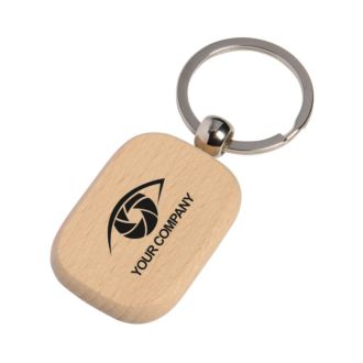 Schlüsselanhänger  TIMBER Anhänger aus Holz rechteckig