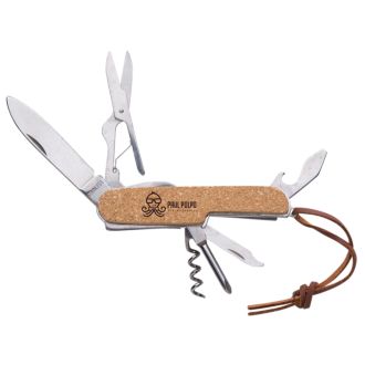 Kork-Multifunktions Taschenmesser 7tlg.