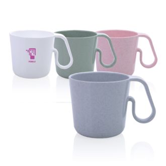 KOZIOL Henkeltasse Maxx, Organic Becher mit außergewöhnlichem Henkel, recyclebar