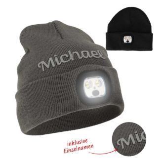 Mütze mit LED-Licht Headlight+USB LED+Einzelnamen