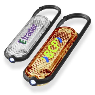 LED Reflektorlicht Ceres mit Karabiner, reflektierendes Schlüssellicht