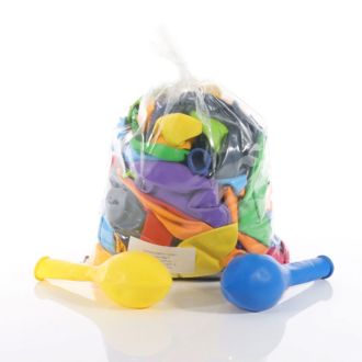 Luftballons 100 Stück Naturkautschuk farbl sortiert im Beutel
