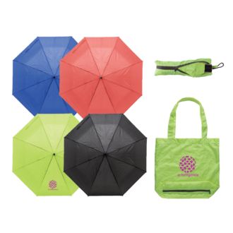 Regenschirm Genf mit Einkaufstasche 