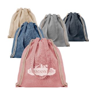 Rucksack aus recycelter Baumwolle, 37 x 40 cm