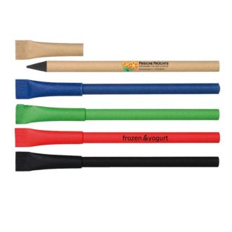 Tintenloses Schreibgerät aus recycletem Papier