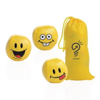 Spiel + Jonglierbälle 3er-Set im Beutel