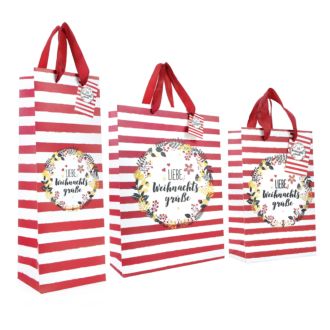 T&uuml;tenset Liebe Weihnachtsgr&uuml;&szlig;e 3er Set