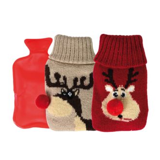 Taschenwärmer Rentier Strickbezug