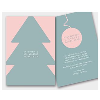 Karte Weihnachten Tanne