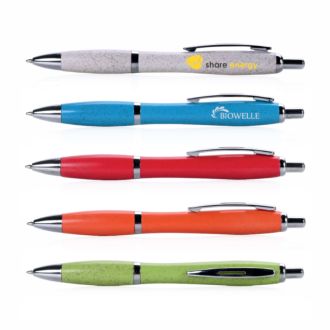 Weizenstroh Kugelschreiber aus Recyclingpapier