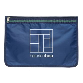 Reißverschlussmappe dunkelblau