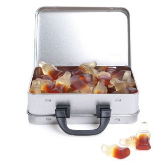 Haribo Cola-Fläschchen Koffer-Blechdose