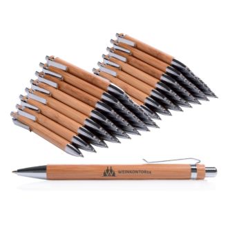 150 x Bambusschreiber Colorado inklusive Werbedruck