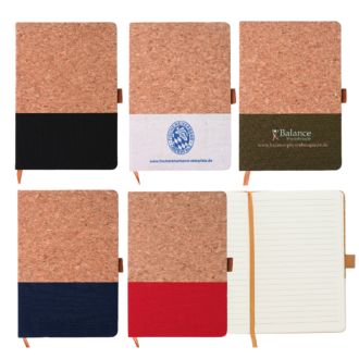 Notizbuch Trevor aus Kork und Baumwolle
