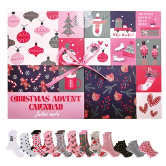 Adventskalender X-Mas Frauen Socken
