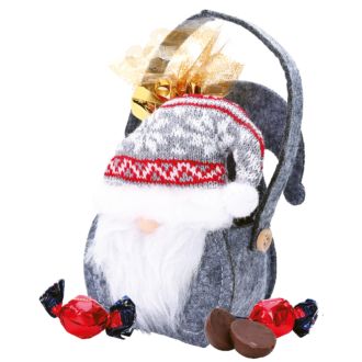 Filz Tasche Weihnachtsmann ink 56 g Süßwaren