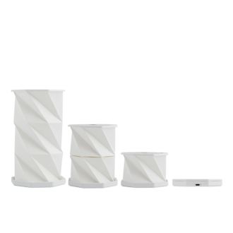Faltbare LED Tisch Lampe weiß Chic Glow