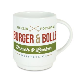 Keramiktasse stapelbar weiß STACK-S