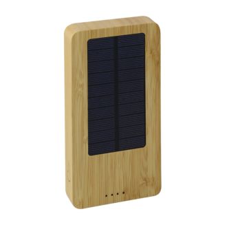 Powerbank Solar Bambus