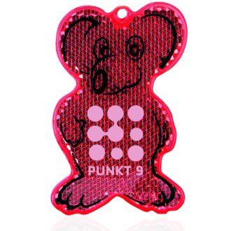 Reflektoranhänger für Kinder mit farbigem Band Motiv Maus