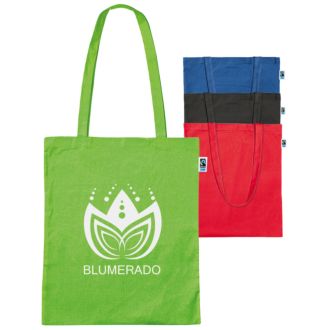 Fair Trade Baumwolltasche, lange Henkel