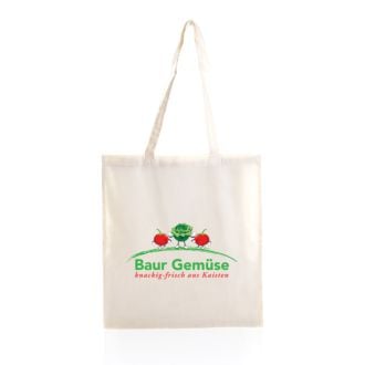 Baumwolltasche natur mit langen Henkeln