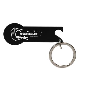 Edelstahl-Einkaufswagenlöser schwarz