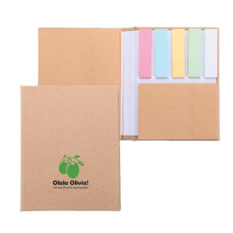 Haftmarkerbuch mit recyceltem Papier