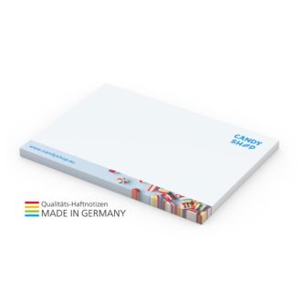 Haftnotizen Form 100 x 72mm green+blue