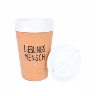 Koziol Iso to go Becher "Lieblingsmensch"
