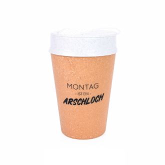 Becher "Montag ist ein Arschloch"