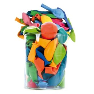 Luftballons 100 Stück Naturkautschuk farbl sortiert im Beutel