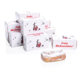 Mini Christstollen im Karton Frohe Weihnachten 10er Set