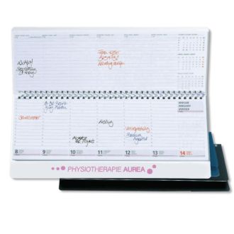 Querkalender mit Werbedruck
