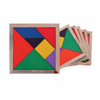 Tangram Holz Puzzle 6er Set