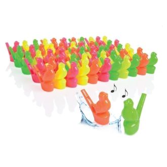 Wasser-Vogelstimmen-Pfeifen 4-fach sort.,  72er Set