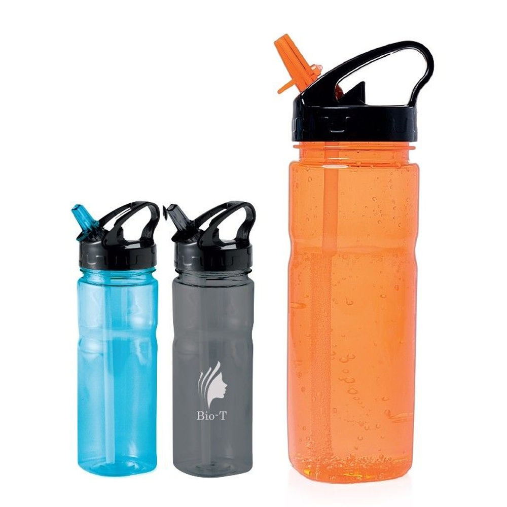 Trinkflasche Nina mit Strohhalm