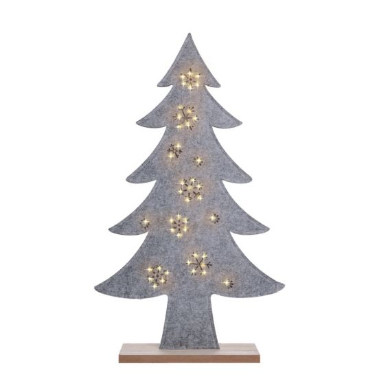 Deko Weihnachtsbaum aus Filz mit LEDLicht Oppermann