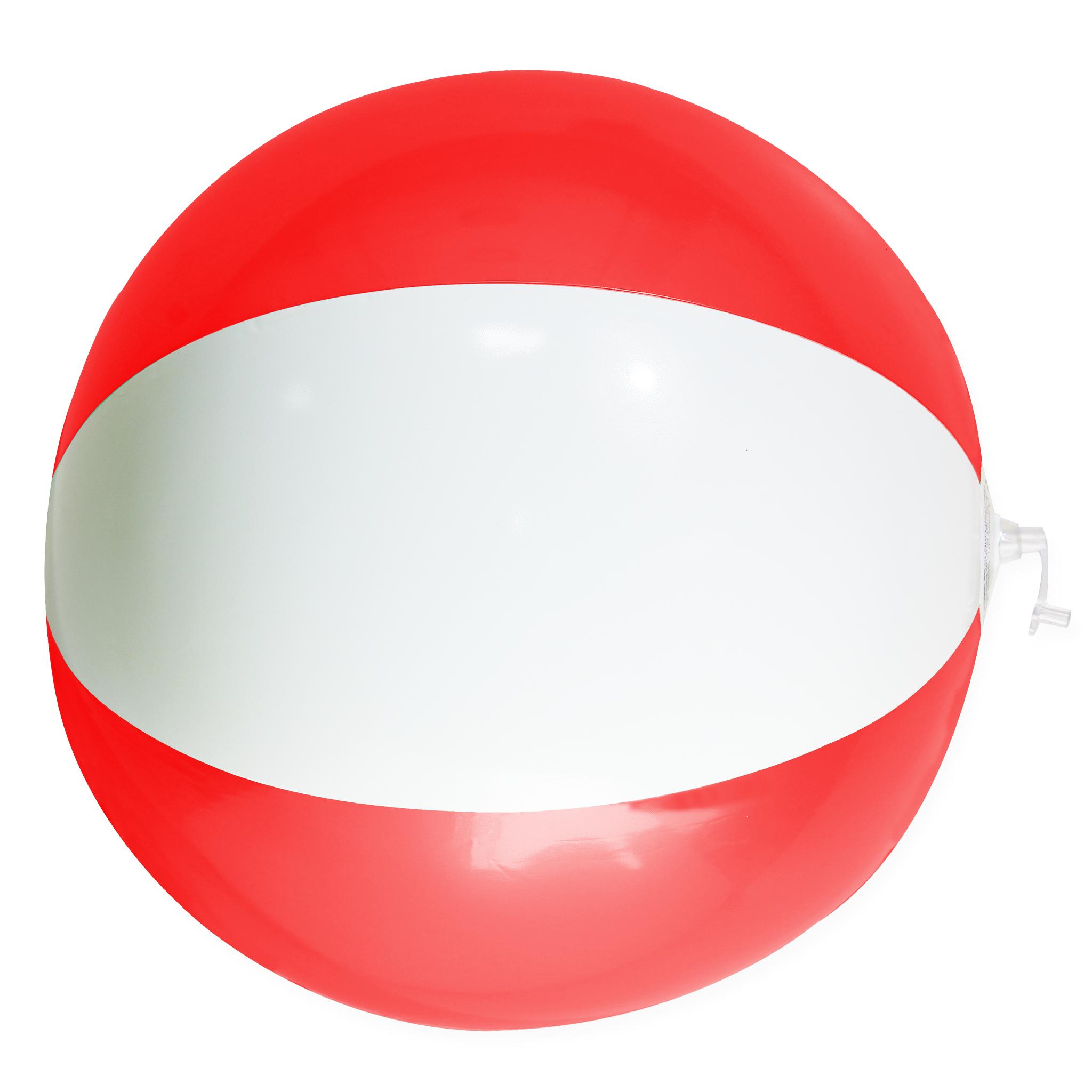 Werbeartikel Wasserball rot-weiß