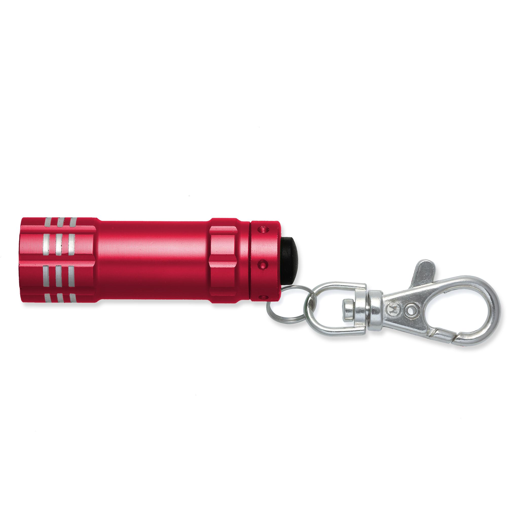 Werbeartikel Lampe/Karabiner rot