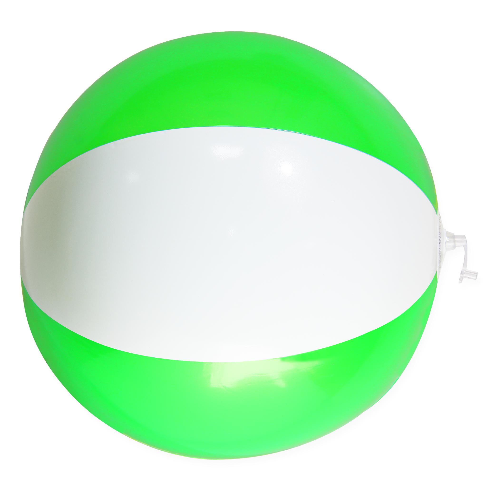 Werbeartikel Wasserball weiß/grün