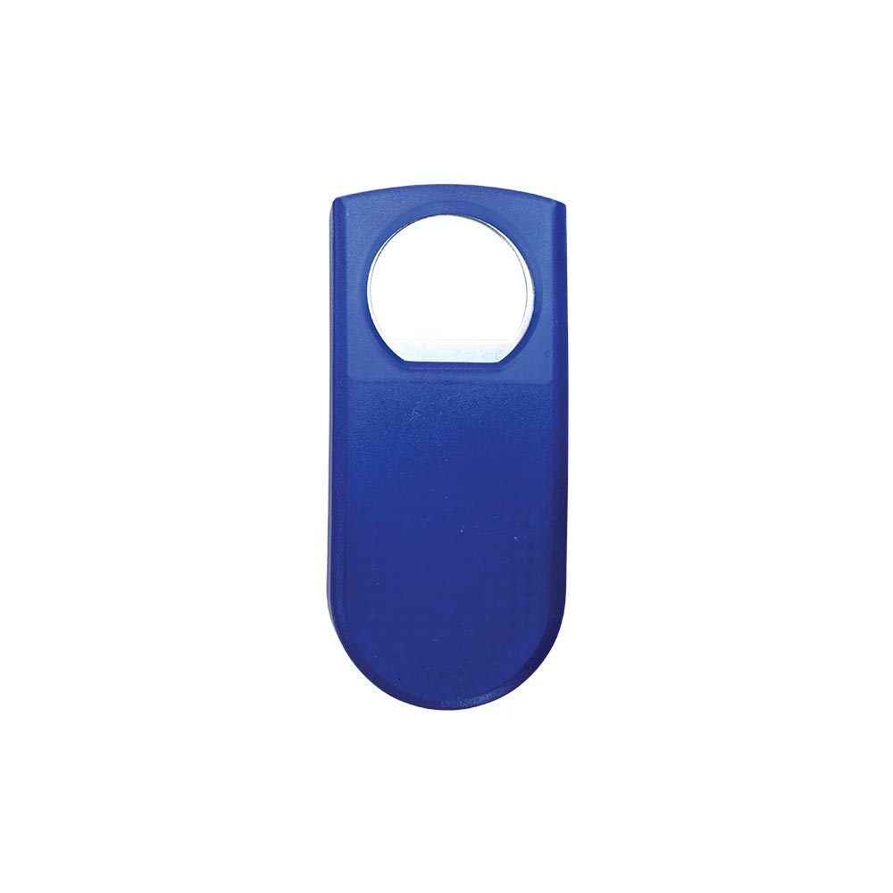 Werbeartikel Flaschenöffner Elegance blau