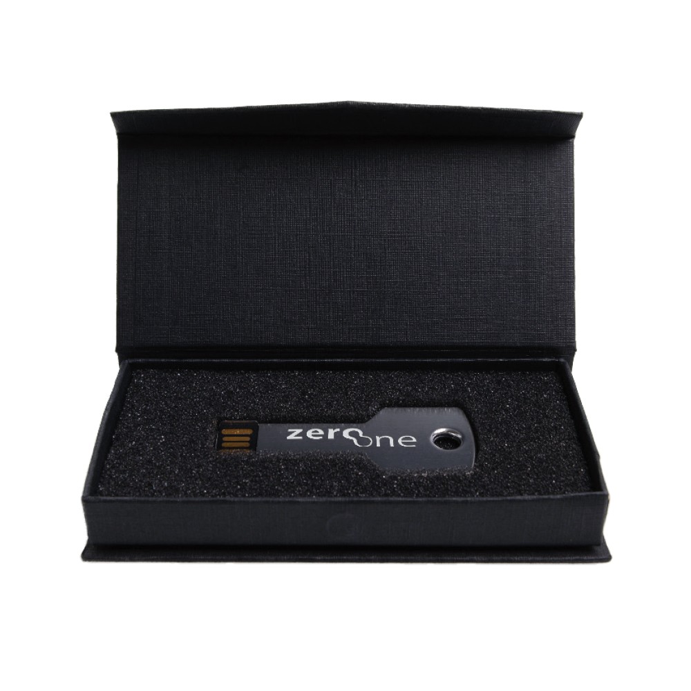 Werbeartikel Geschenkbox für USB-Stick Schlüssel