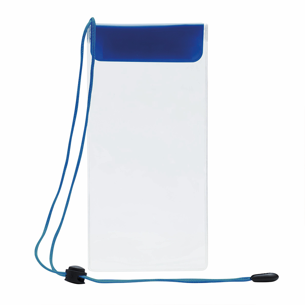 Werbeartikel Handytasche Smart splash transparent blau