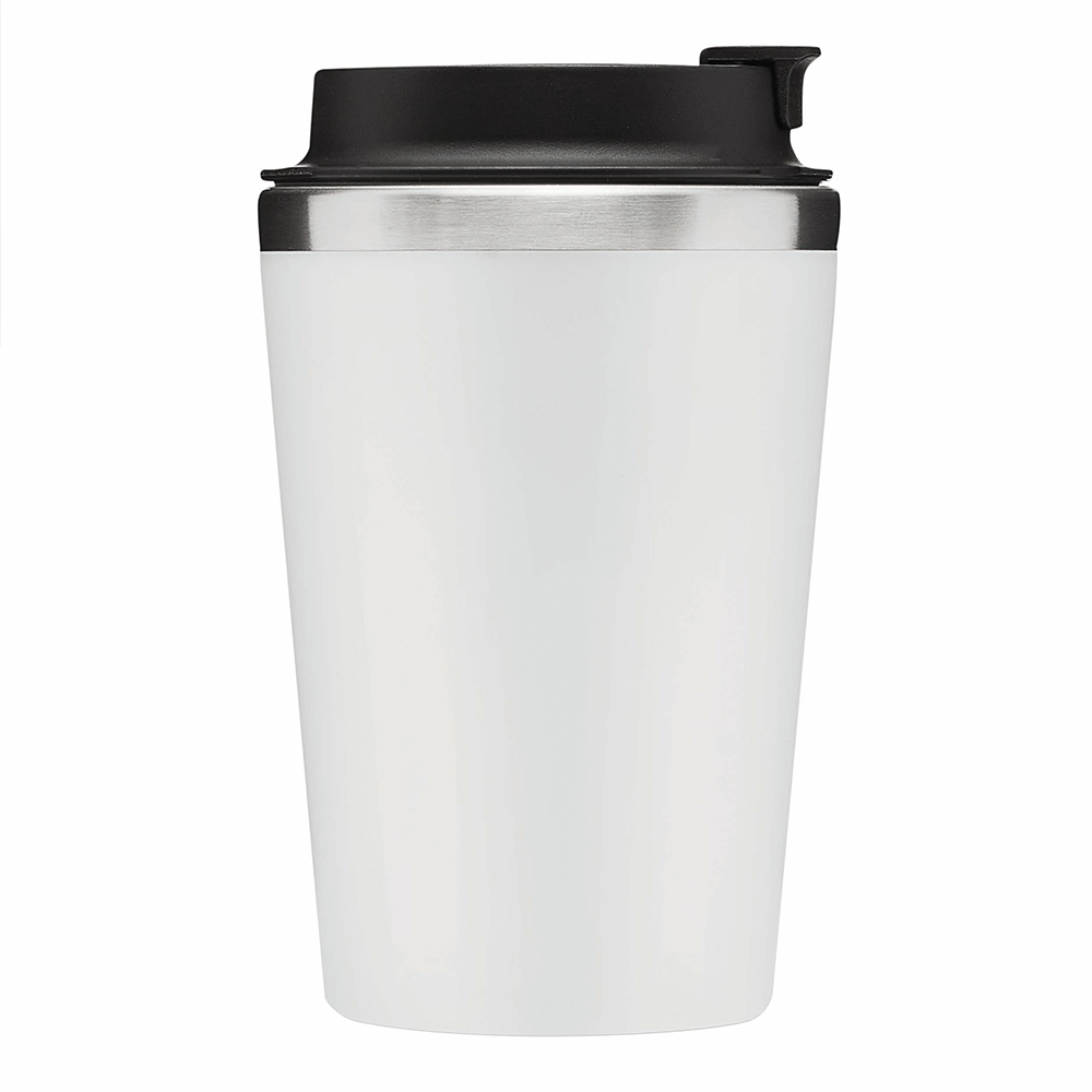 Werbeartikel Thermobecher aus Edelstahl in Weiß | personalisierbare Werbeartikel, Werbetassen