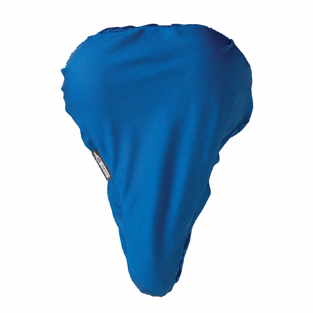 Werbeartikel Sattelschutz aus RPET blau